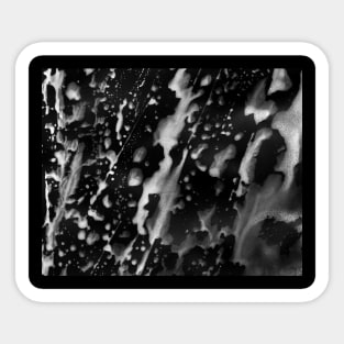 Simple abstract black and white watercolor, graphite background. Hand-painted texture, splashes, drops of paint, paint smears. Best for backgrounds, wallpapers, covers and packaging, wrapping paper. Sticker